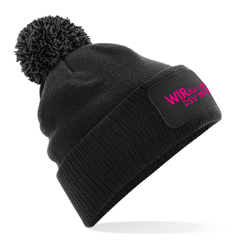 Mütze mit Pompon „WIR“