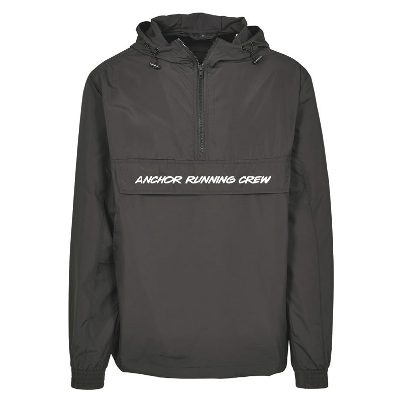 Windjacke mit 1/4 Zip "Schriftzug"