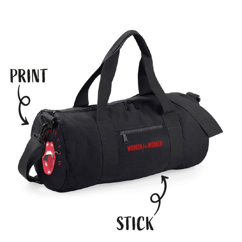 JayKay BarrelBag "BadassCherryLips"