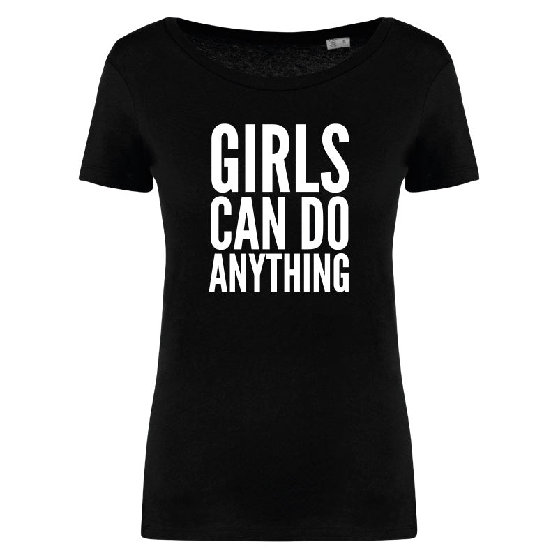 JayKay Bio-Damen T-Shirt "GirlsCanDoAnything"