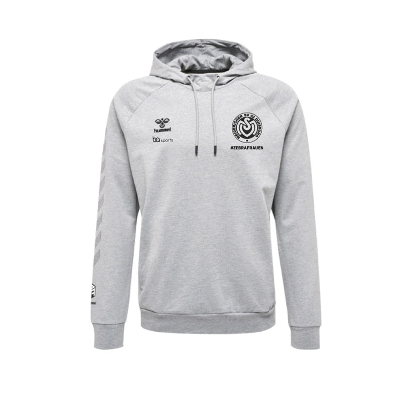 MSV Zebrafrauen Move Grid Cotton Hoodie Grey Melange - 214783