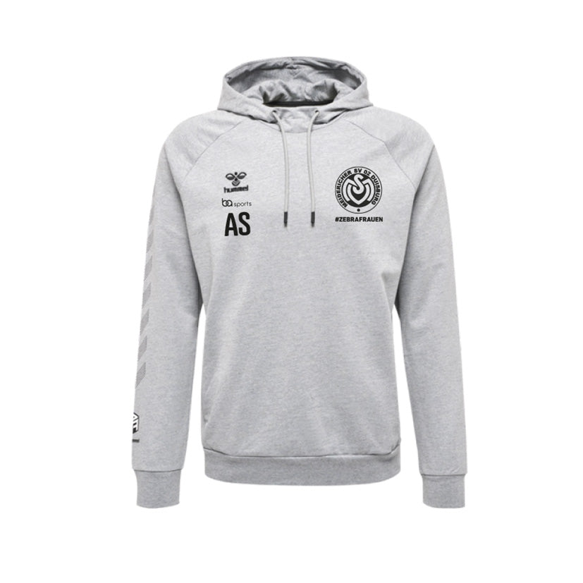 MSV Zebrafrauen Move Grid Cotton Hoodie Grey Melange - 214783