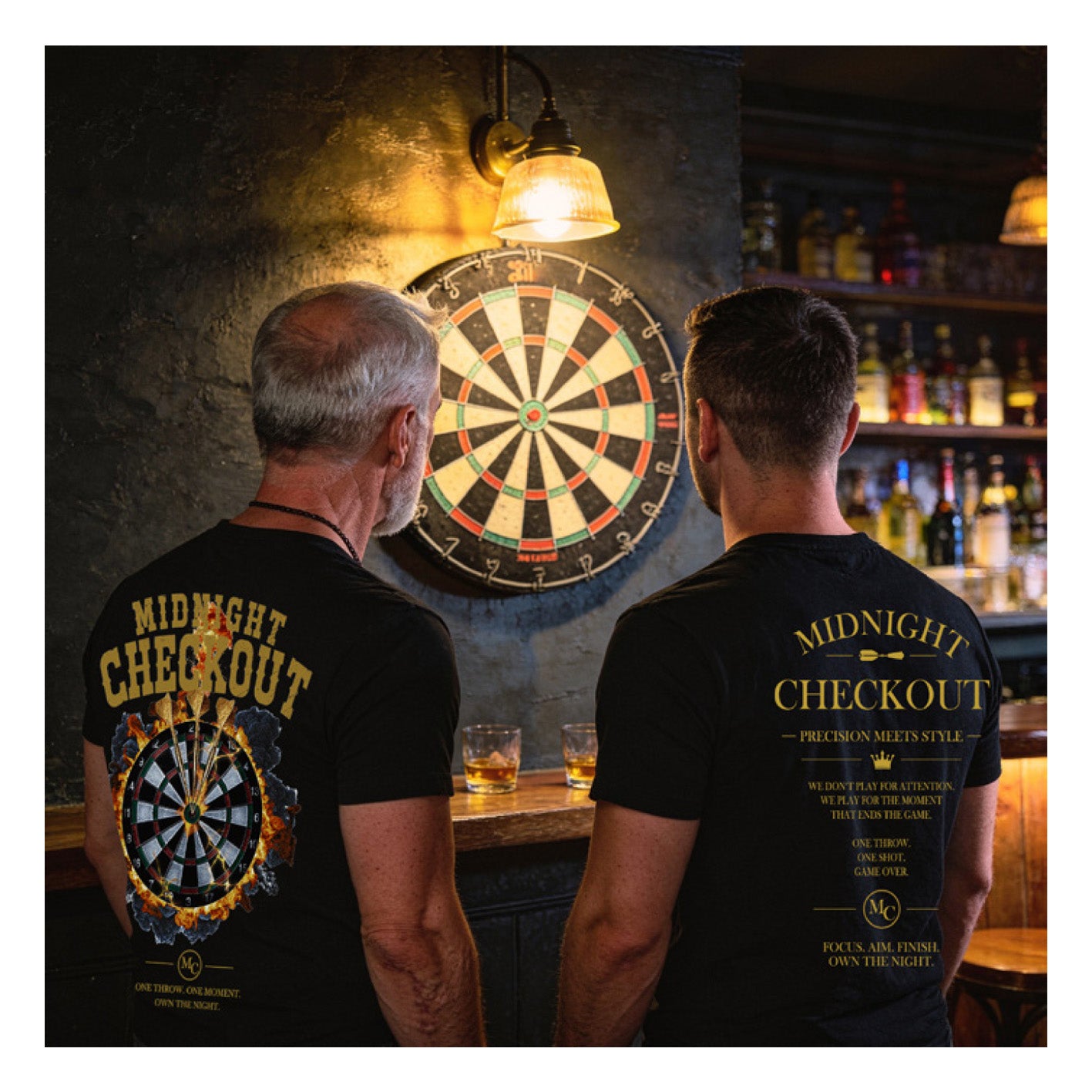 Midnight Checkout - T-Shirt "Burning Dart"