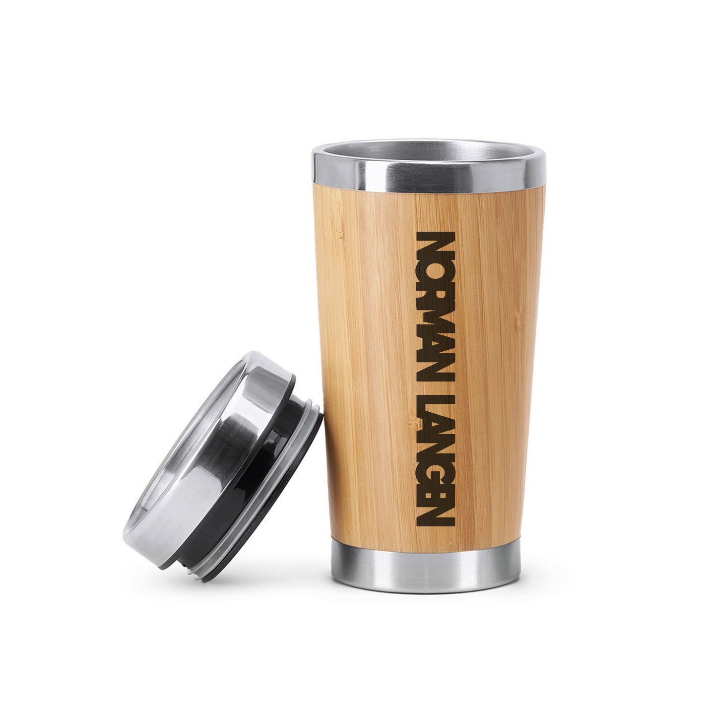 Norman Langen - Thermobecher Bambus