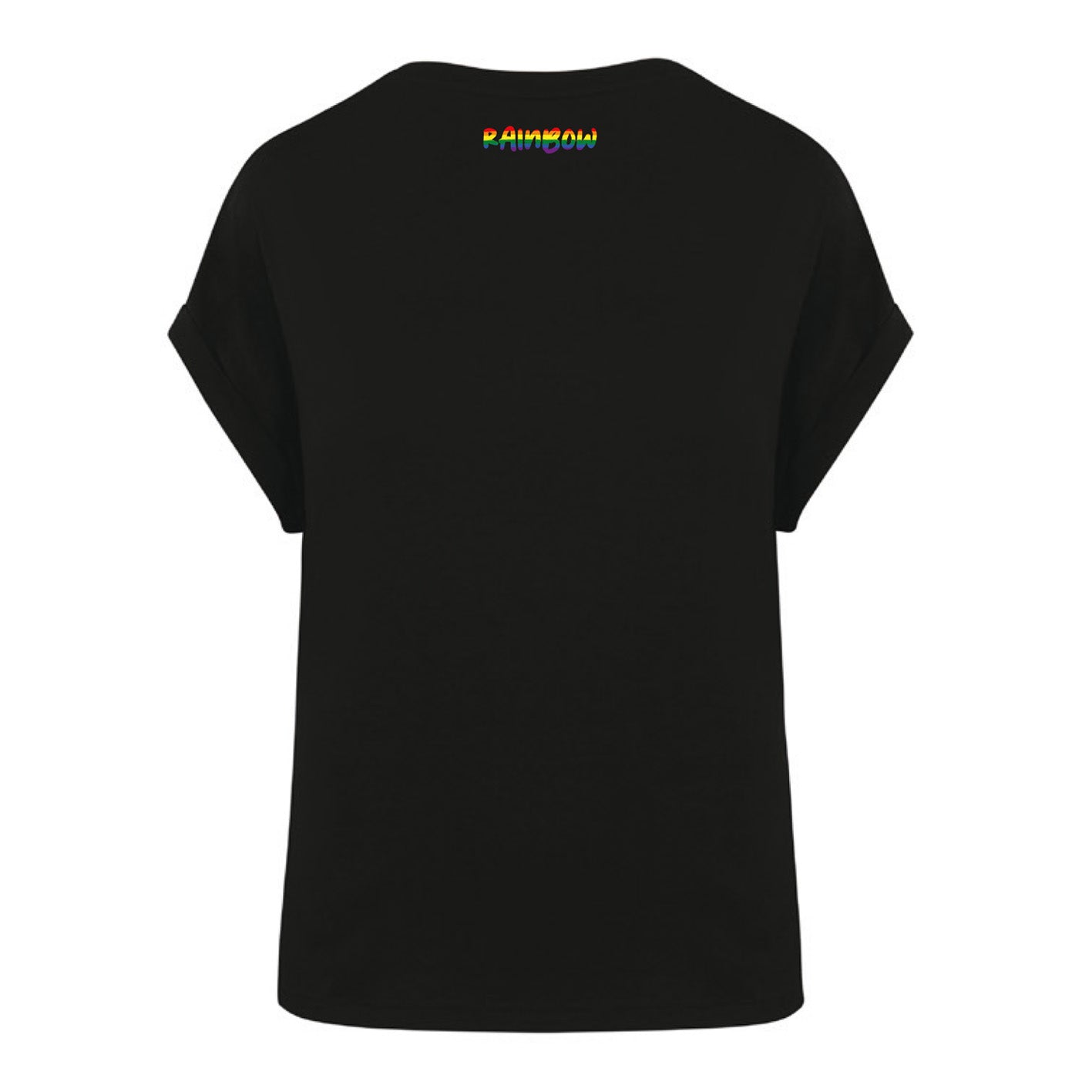 Rainbow - Damenshirt  Schwarz "Regenbogen"