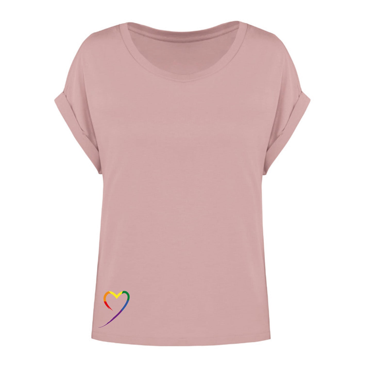 Rainbow - Damenshirt  Rosa "Regenbogen"