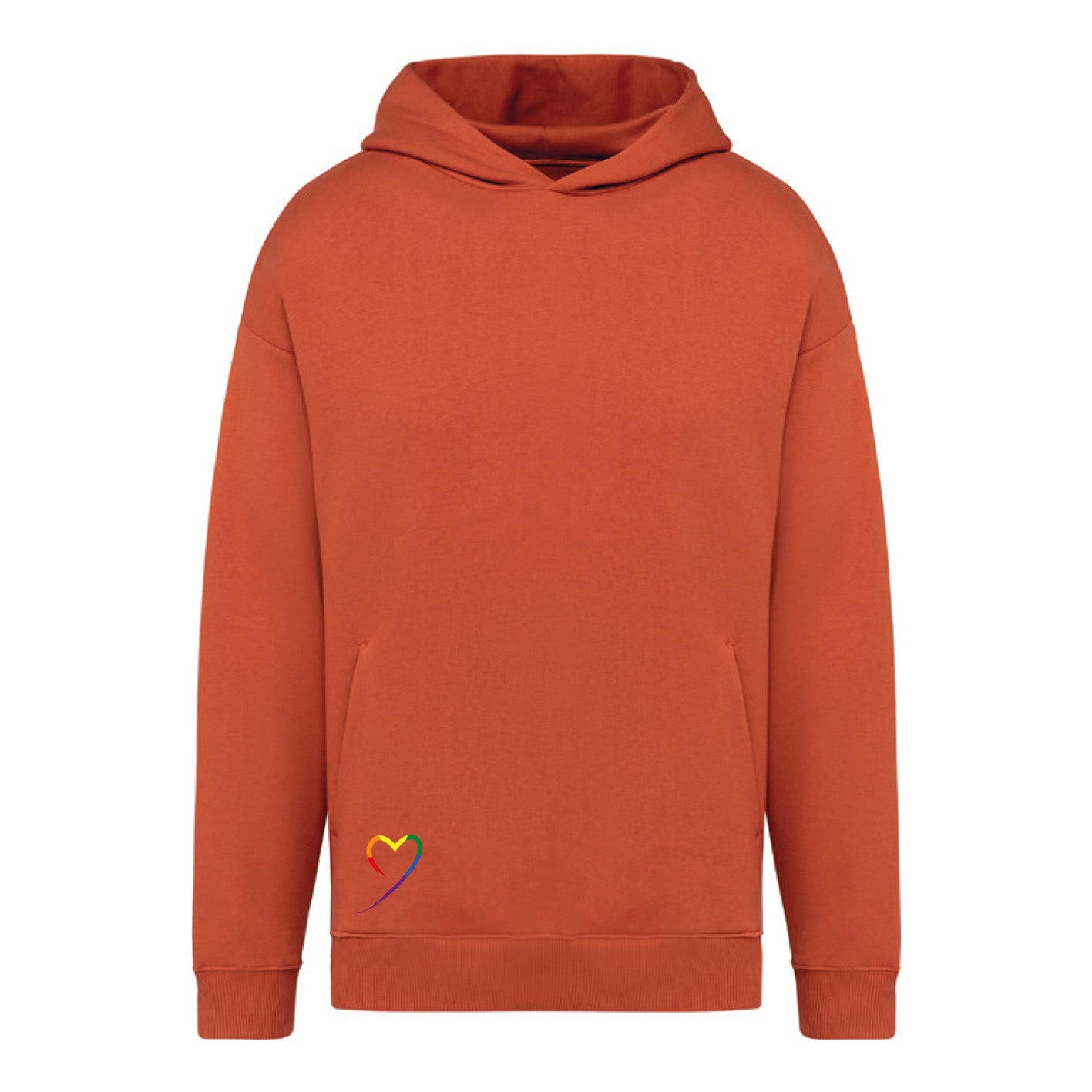 Rainbow - Oversize Hoodie Burnt Brick "Regenbogen"