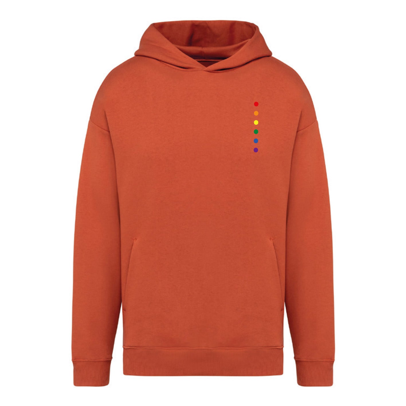 Rainbow - Oversize Hoodie Burnt Brick "Regenbogen"