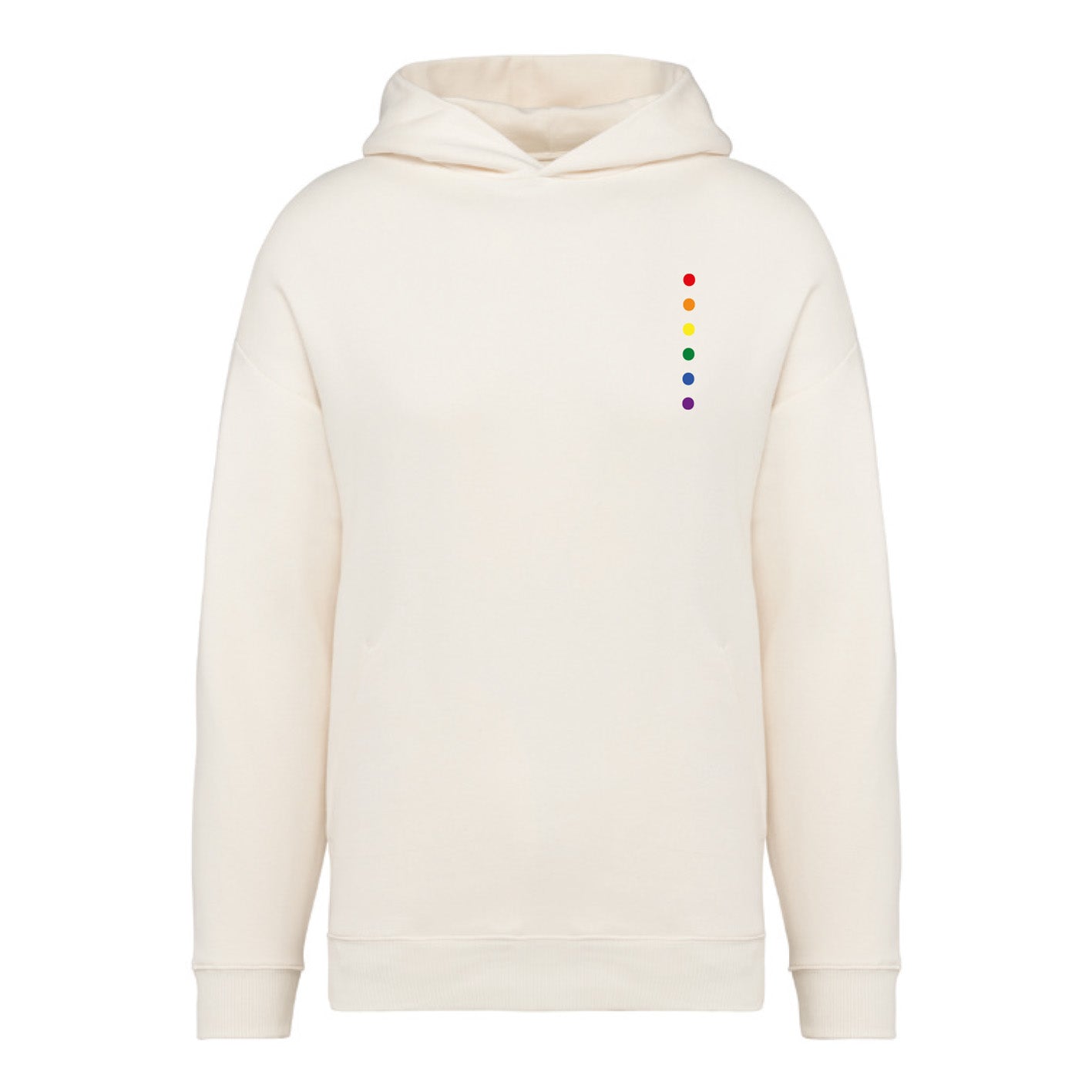 Rainbow - Oversize Hoodie Ivory "Regenbogen"