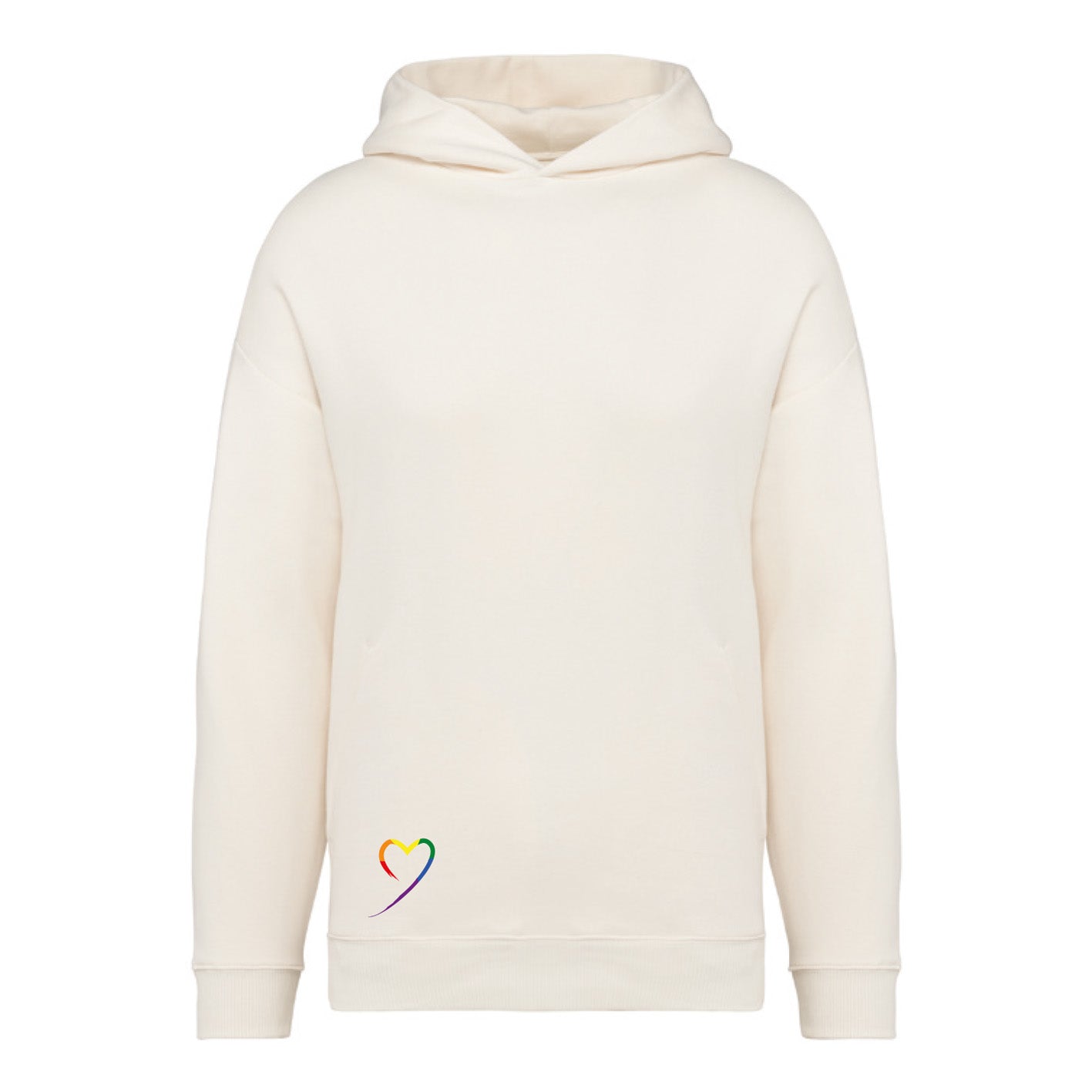 Rainbow - Oversize Hoodie Ivory "Regenbogen"