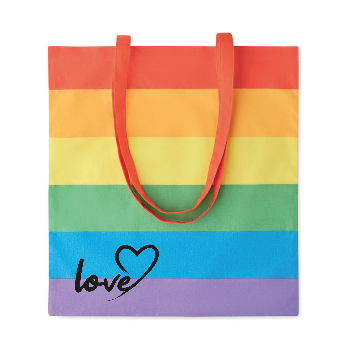 Rainbow - Jutebeutel bunt "Love"