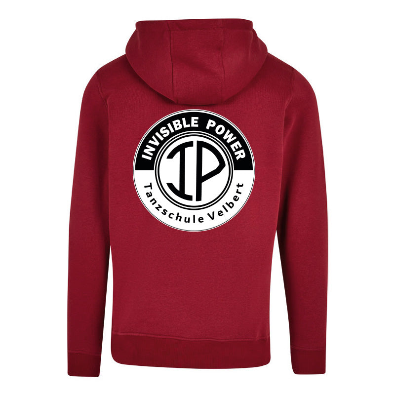 Hoodie INVISIBLE POWER cherry