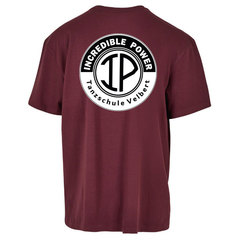 Oversize T-Shirt INCREDIBLE POWER cherry